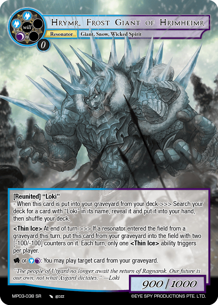 Hrymr, Frost Giant of Hrimheimr