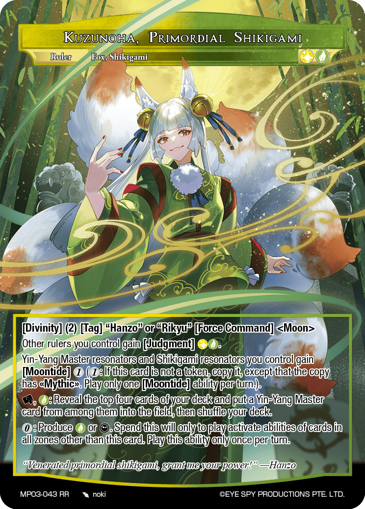 Kuzunoha, Primordial Shikigami