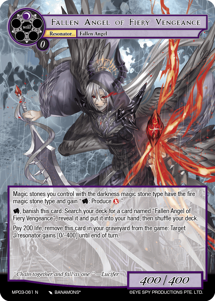 Fallen Angel of Fiery Vengeance