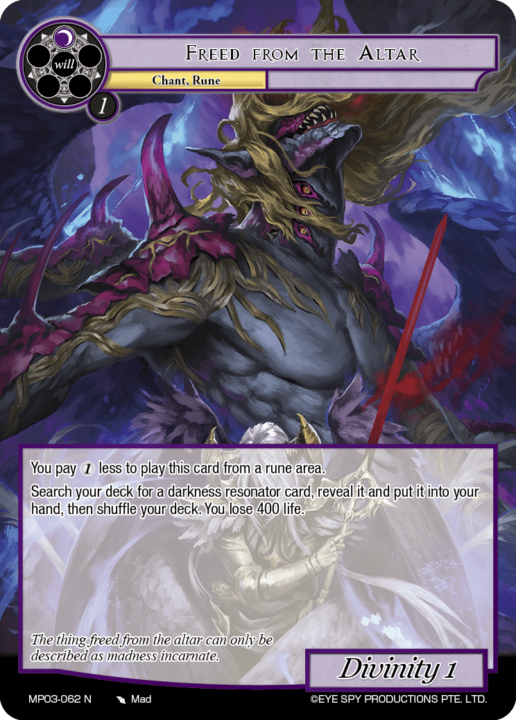 Freed from the Altar