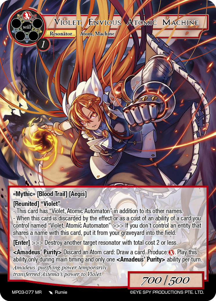 Violet, Envious Atomic Machine