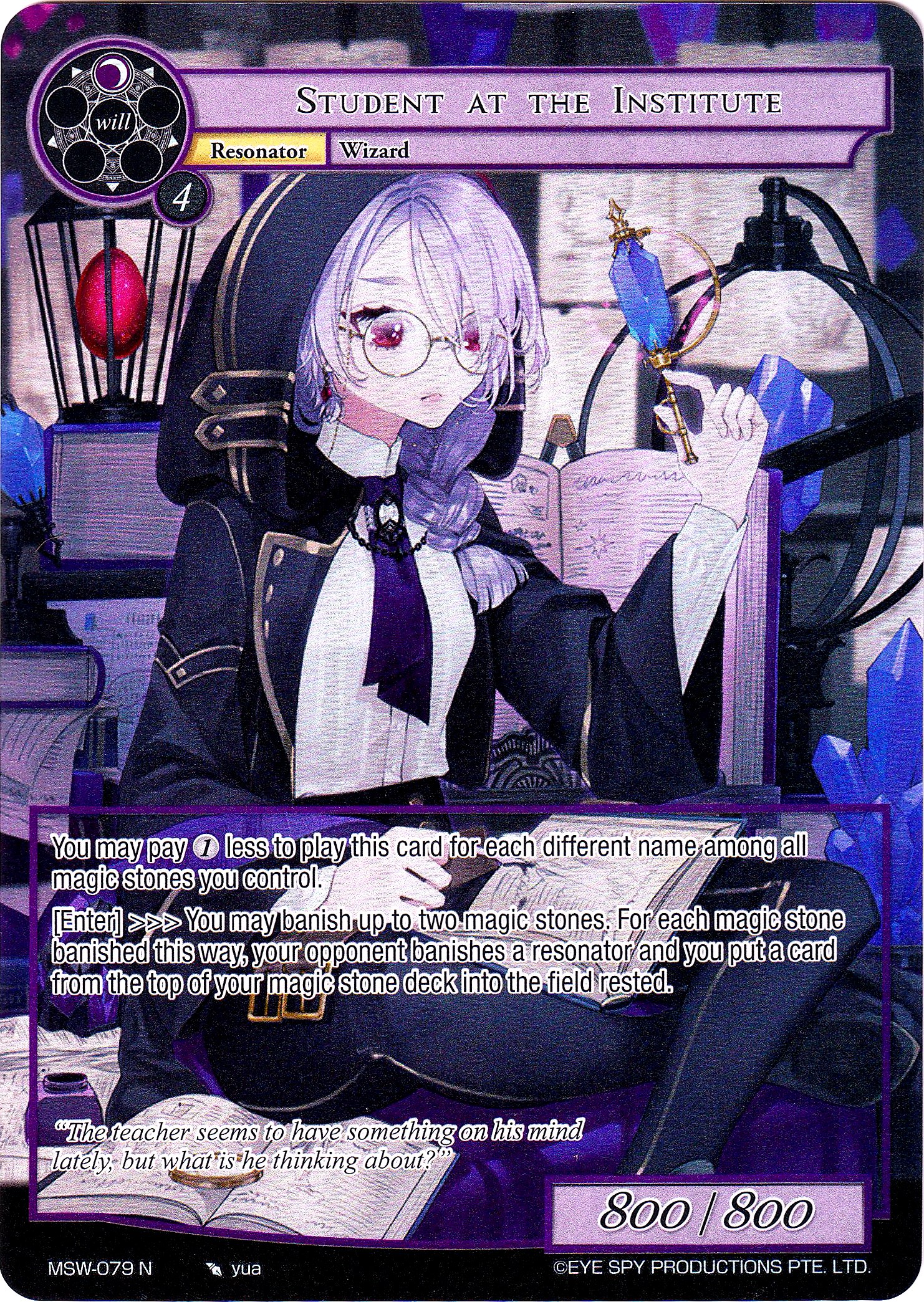 Student at the Institute
