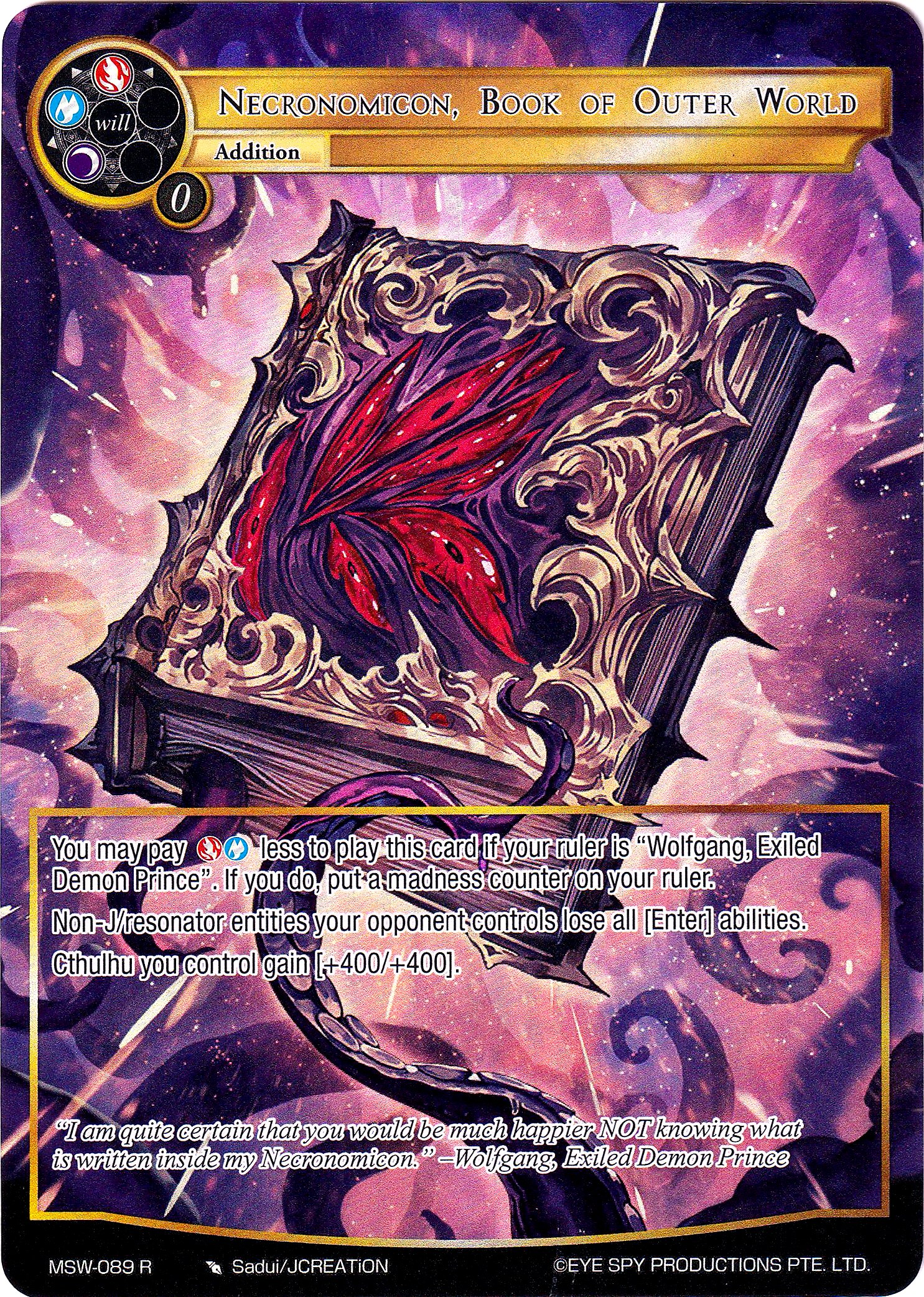 Necronomicon, Book of Outer World