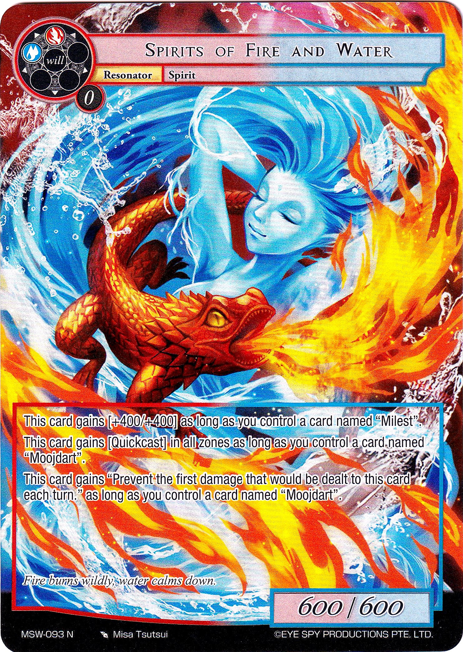 Spirits of Fire and Water