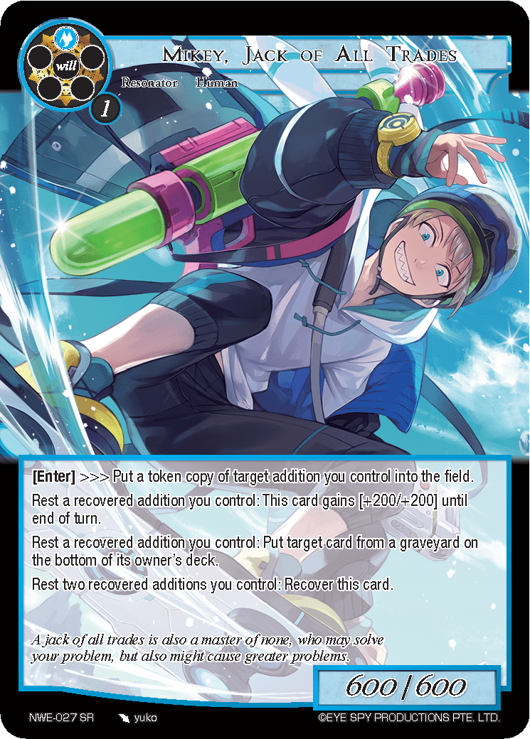 Mikey, Jack of All Trades