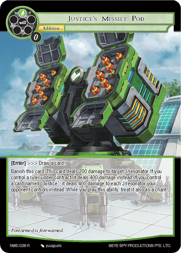 Justice's Missile Pod