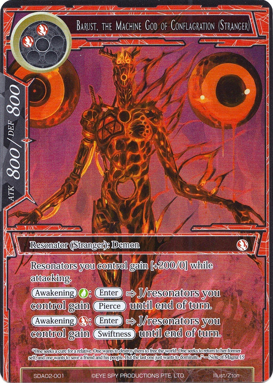 Barust, the Machine God of Conflagration (Stranger)