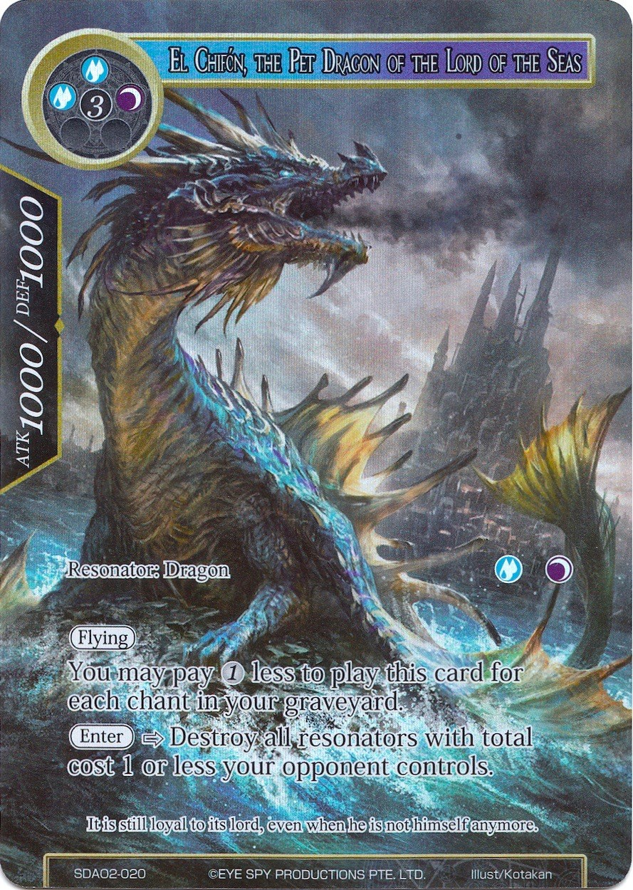 El Chifón, the Pet Dragon of the Lord of the Seas