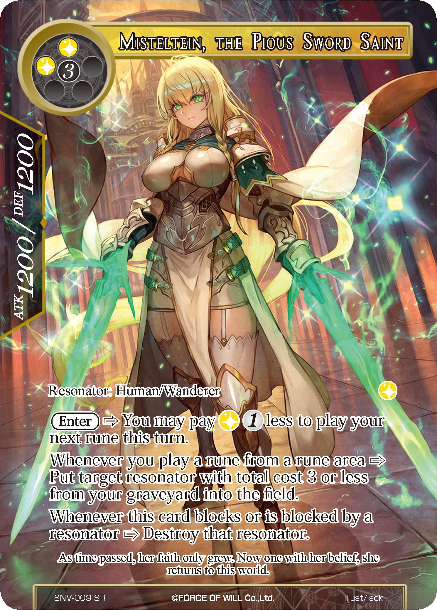 Misteltein, the Pious Sword Saint