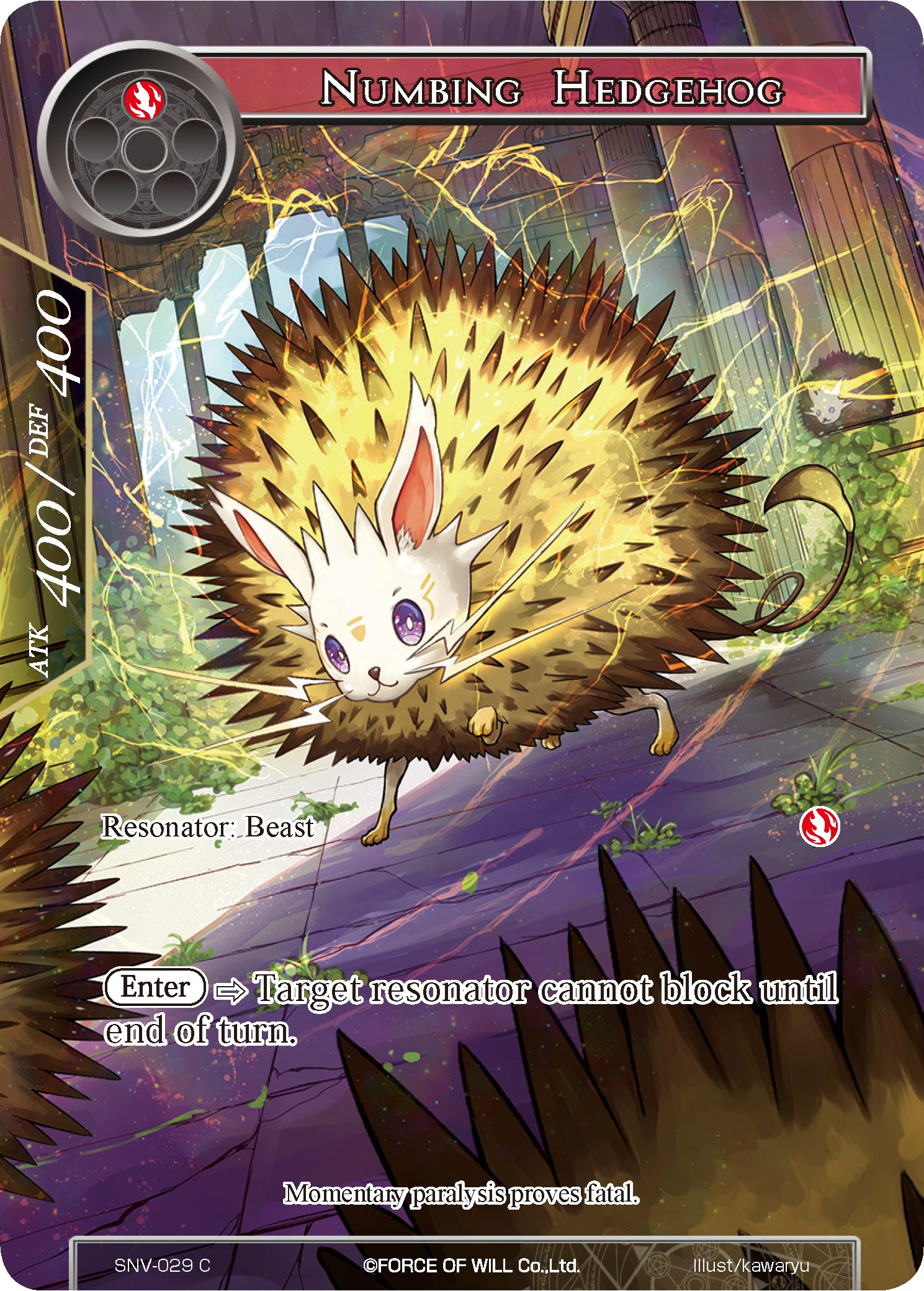 Numbing Hedgehog