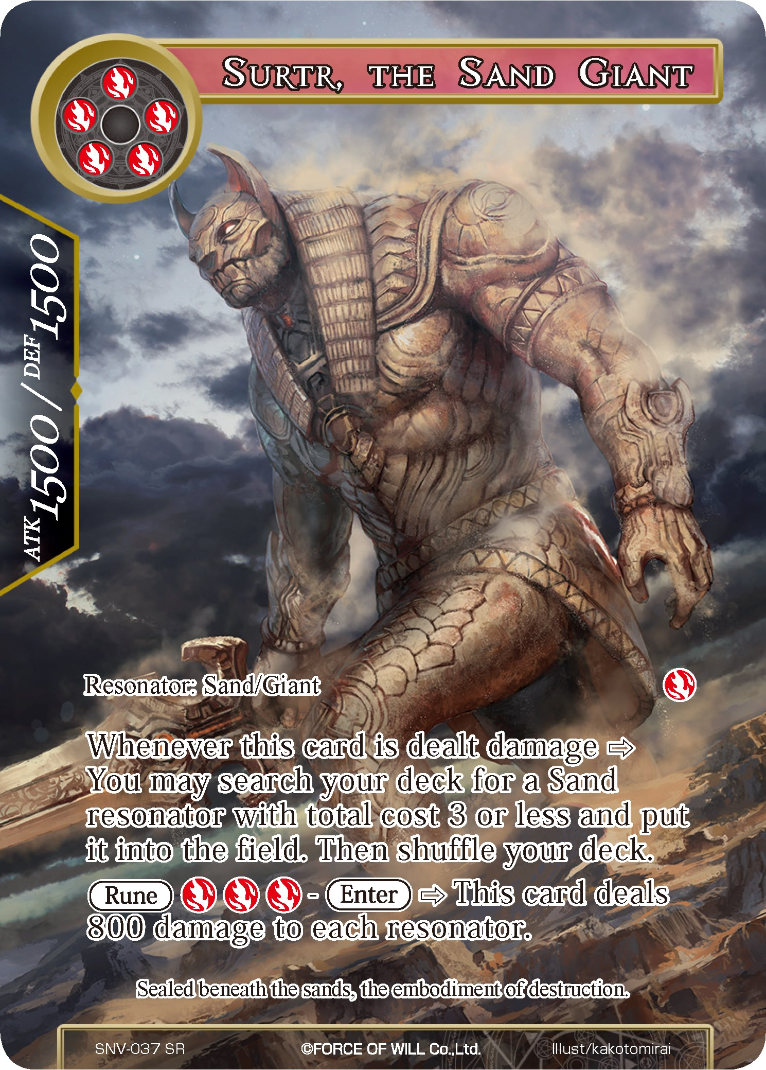 Surtr, the Sand Giant