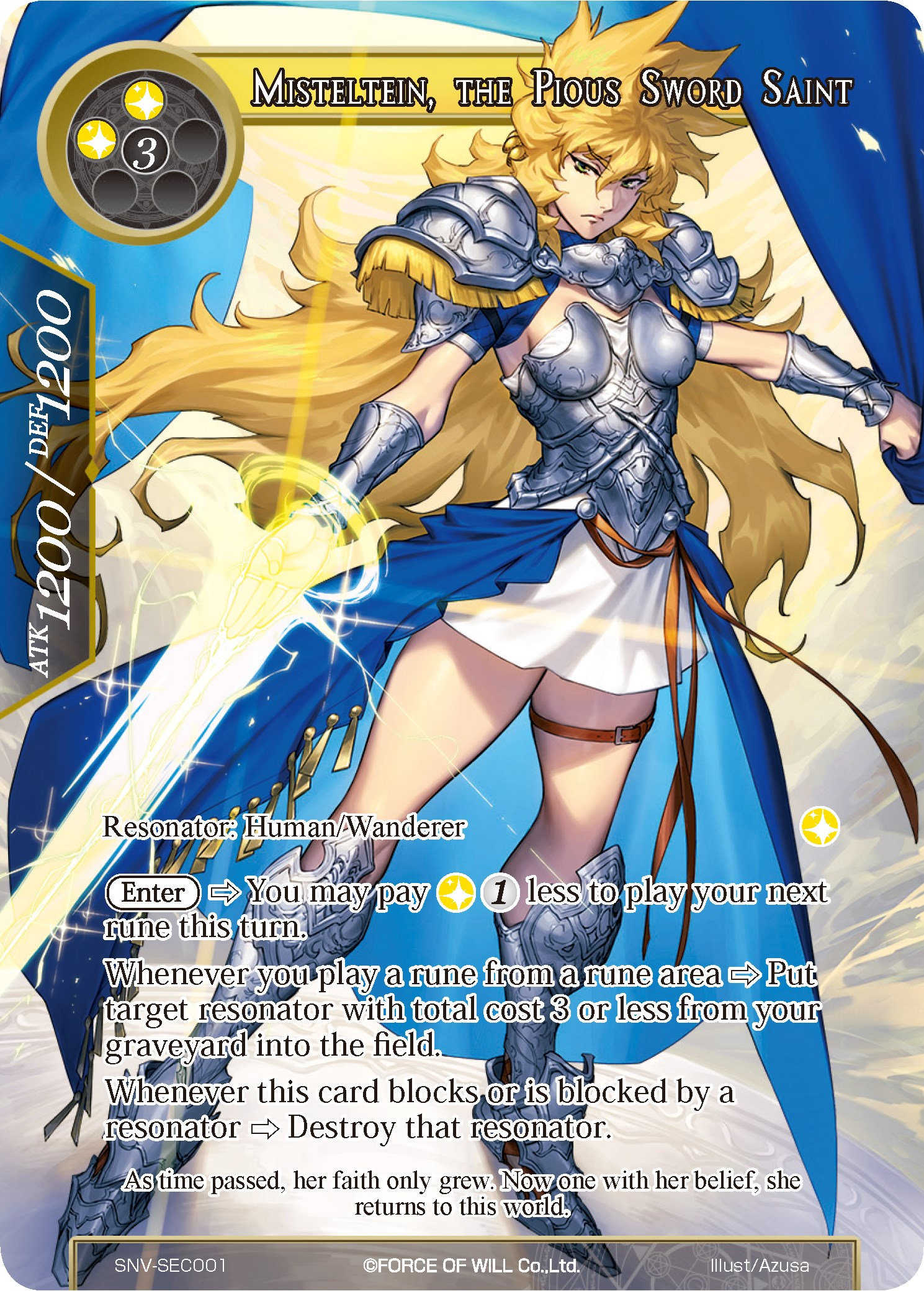Misteltein, the Pious Sword Saint
