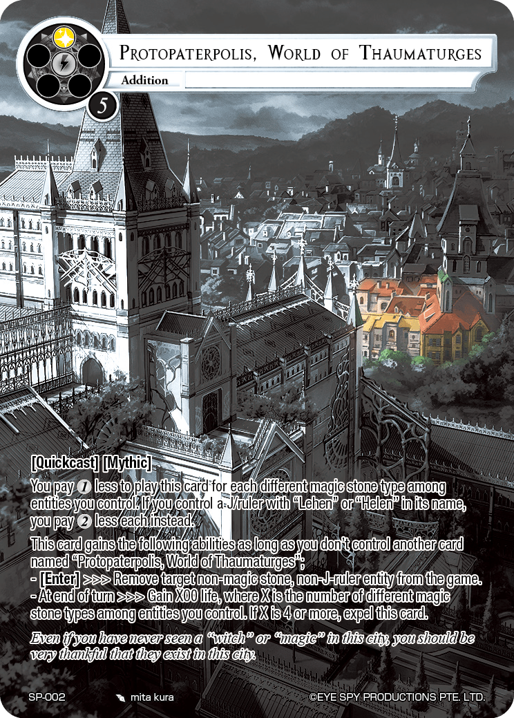 Protopaterpolis, World of Thaumaturges