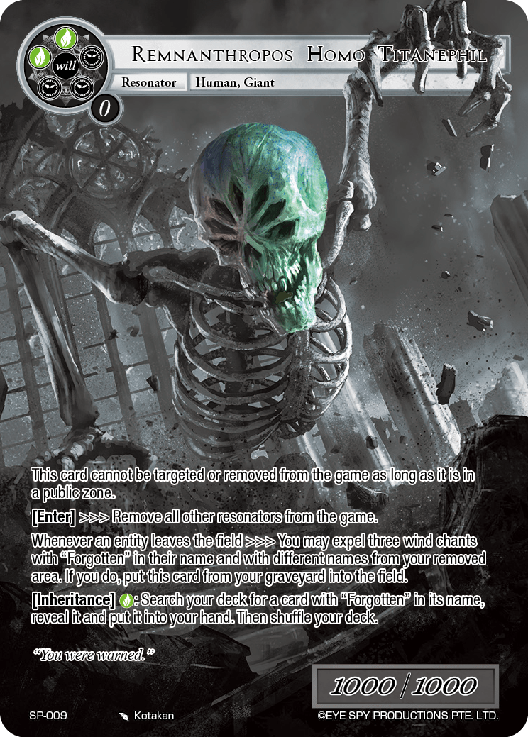 Remnanthropos Homo Titanephil