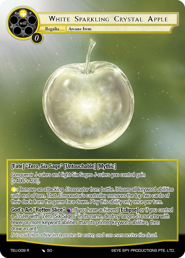 White Sparkling Crystal Apple
