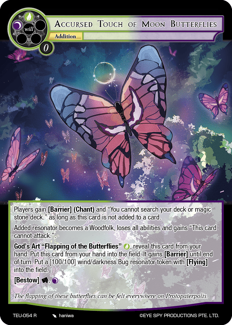 Accursed Touch of Moon Butterflies