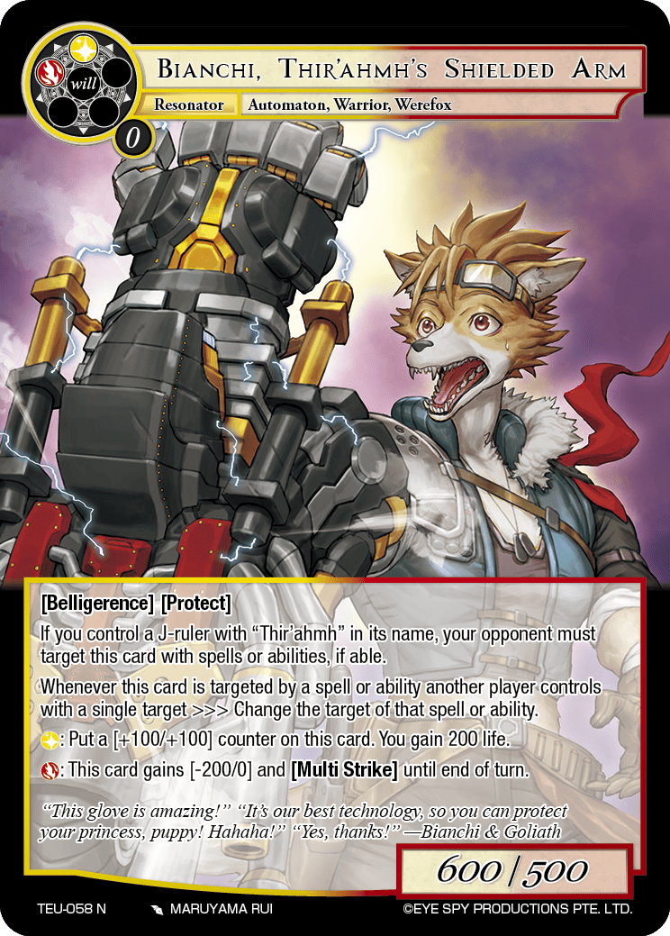 Bianchi, Thir'ahmh's Shielded Arm