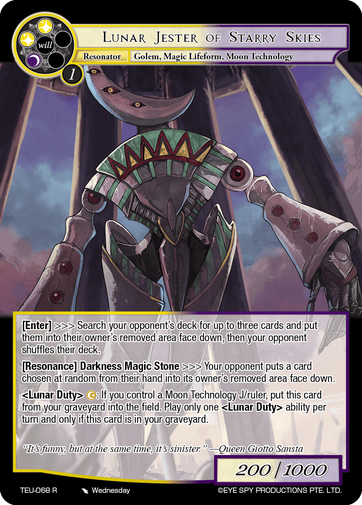Lunar Jester of Starry Skies