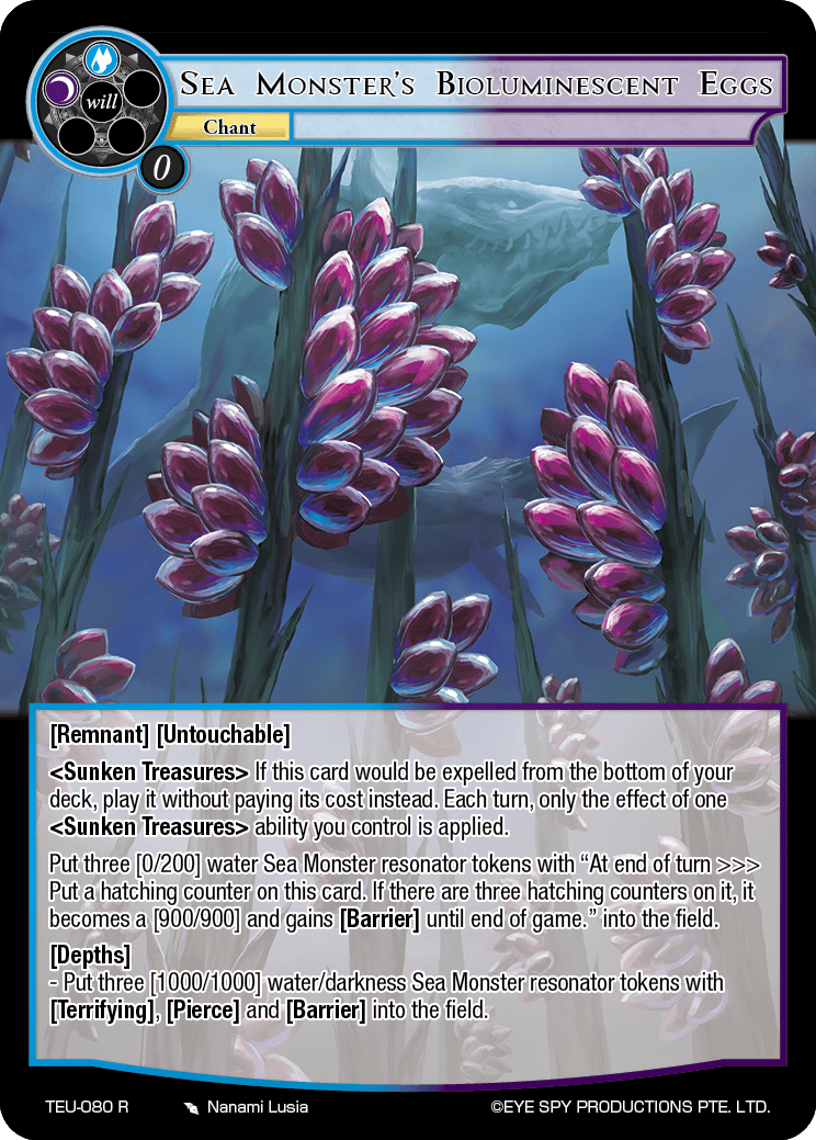 Sea Monster's Bioluminescent Eggs