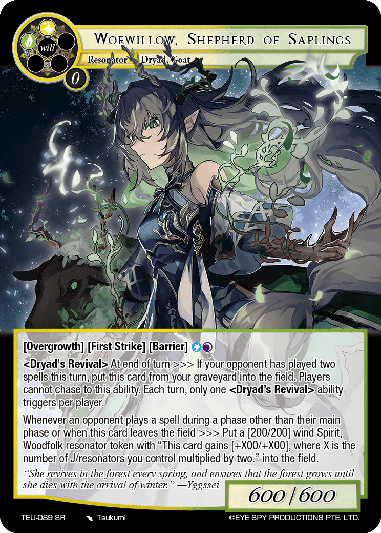Woewillow, Shepherd of Saplings
