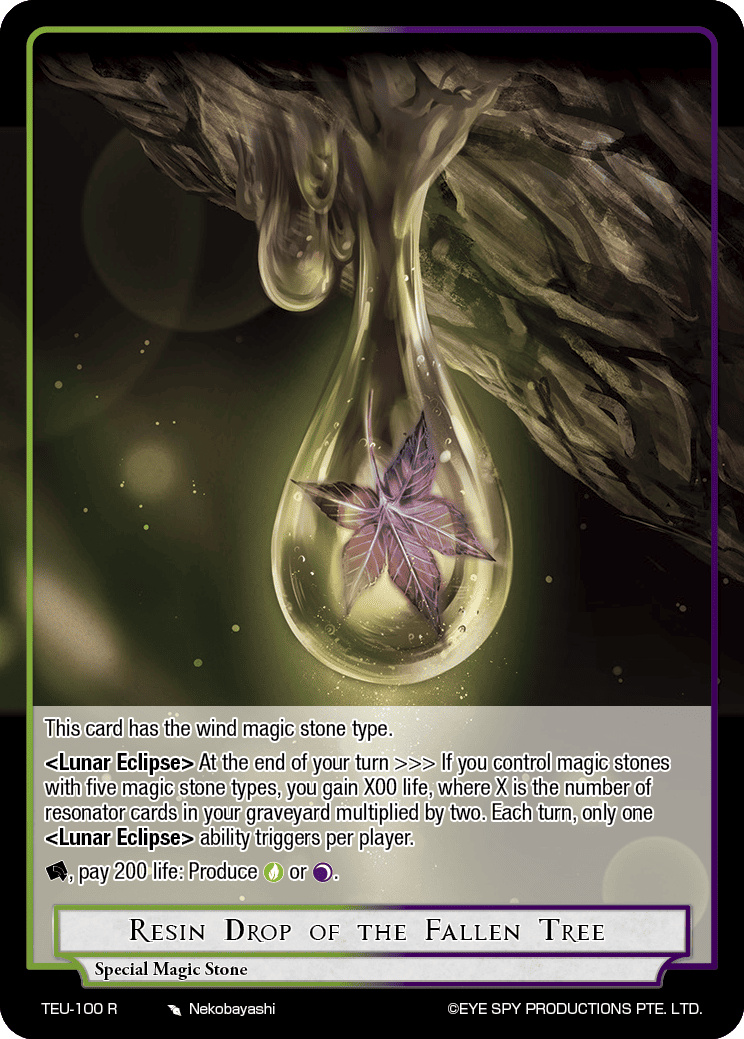 Resin Drop of the Fallen Tree