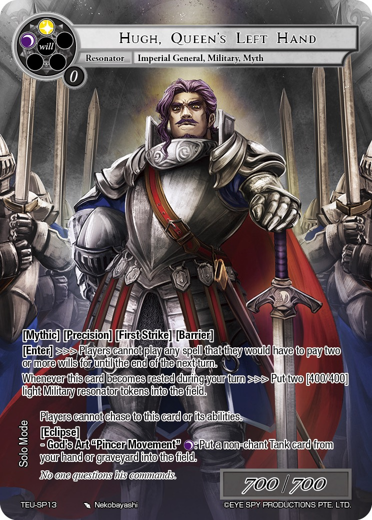 Hugh, Queen's Left Hand