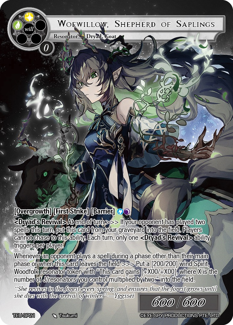 Woewillow, Shepherd of Saplings