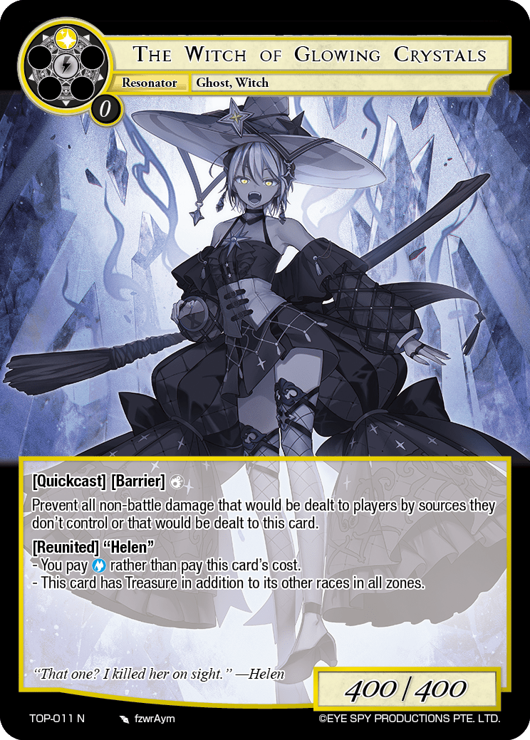 The Witch of Glowing Crystals