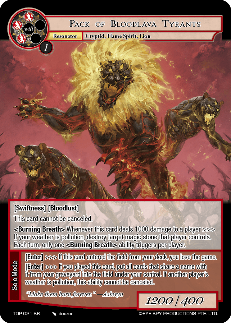 Pack of Bloodlava Tyrants