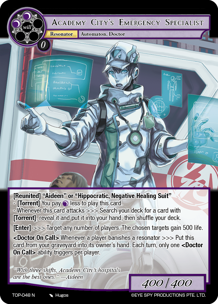 Academy City's Emergency Specialist