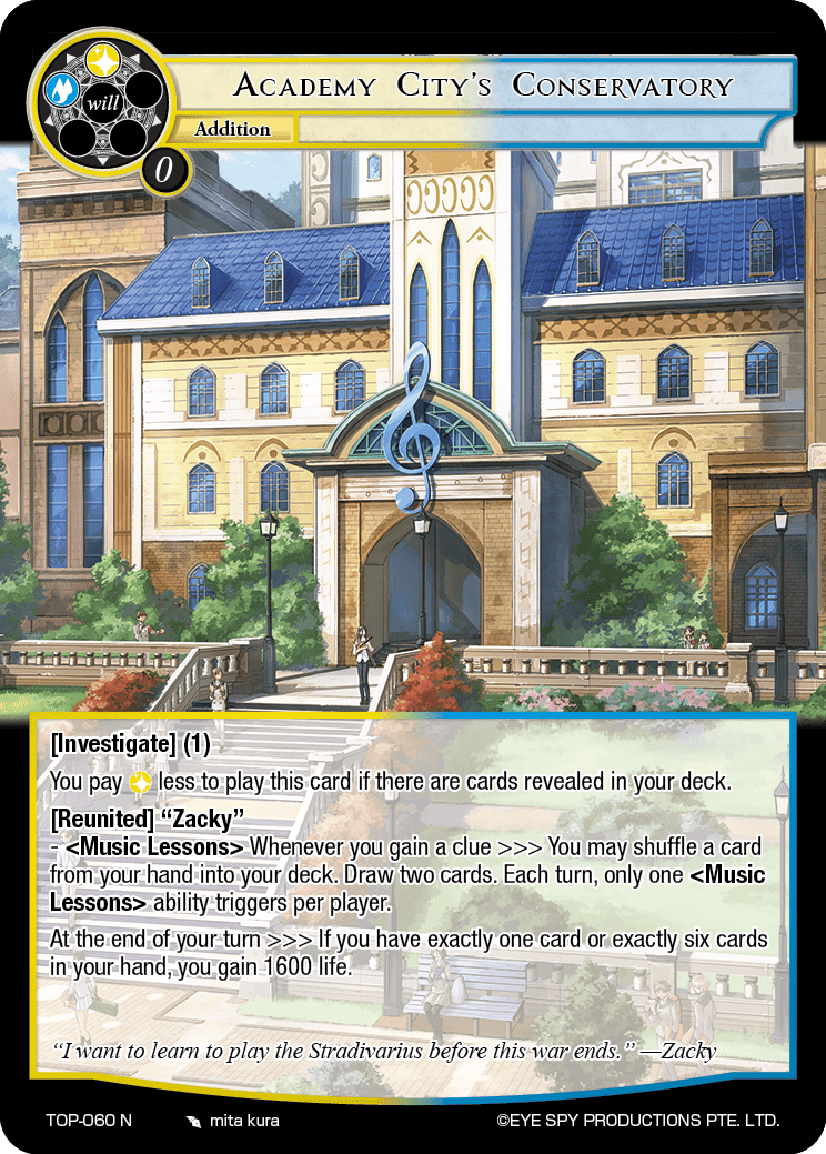 Academy City's Conservatory