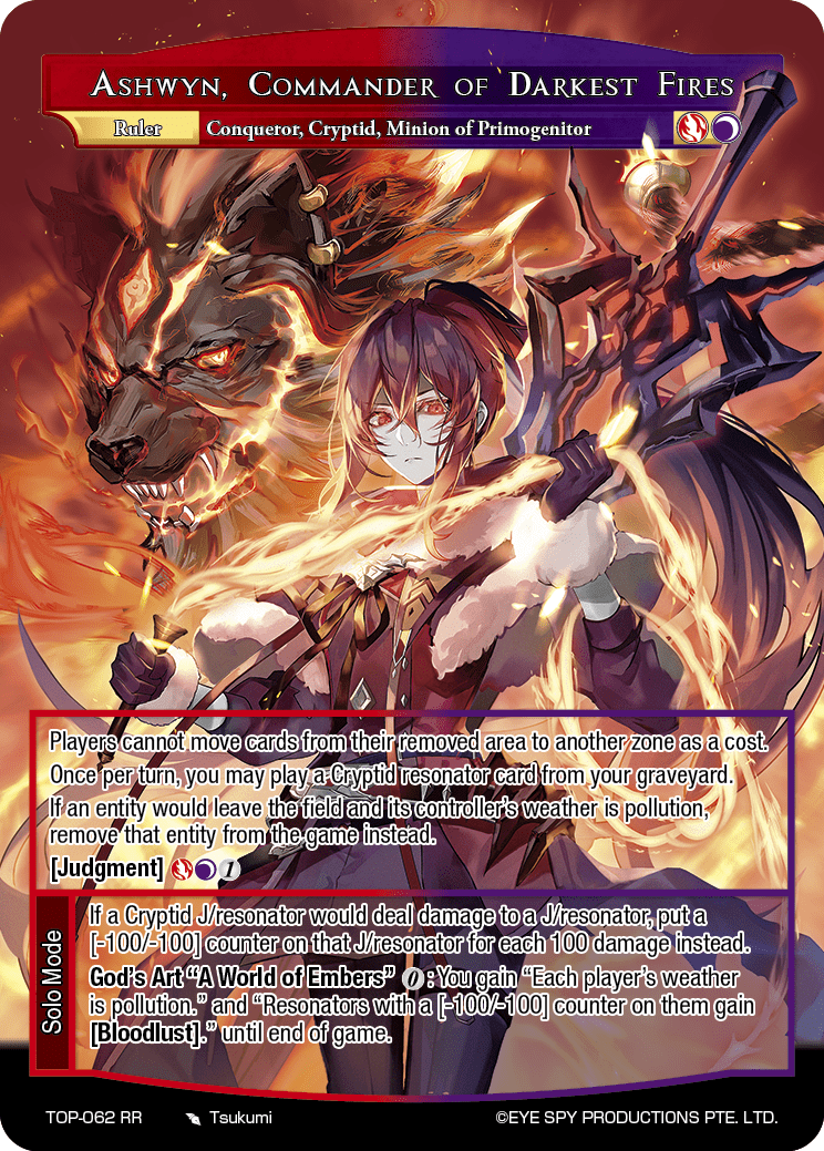 Ashwyn, Commander of Darkest Fires