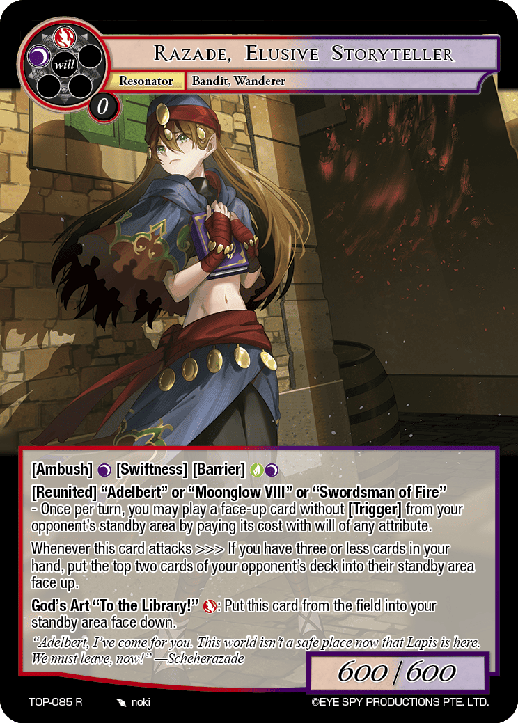 Razade, Elusive Storyteller