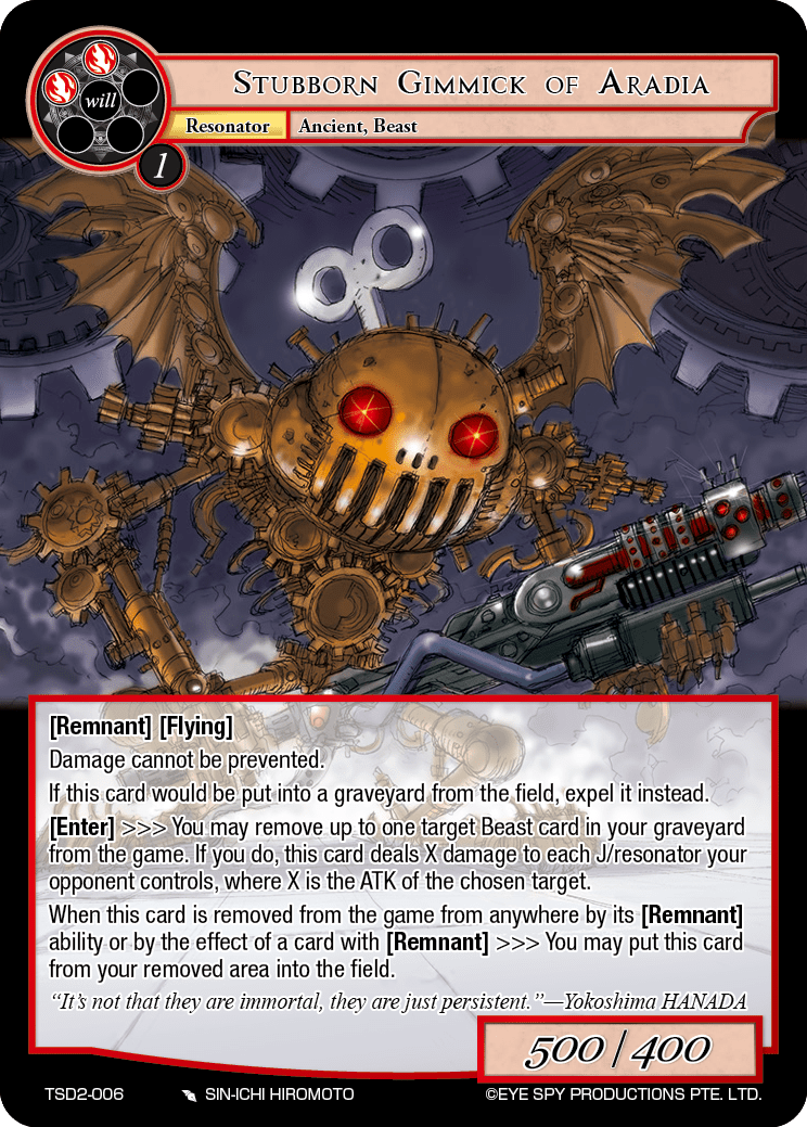 Stubborn Gimmick of Aradia