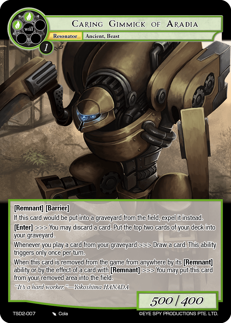 Caring Gimmick of Aradia