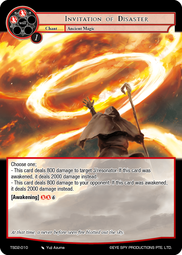 Invitation of Disaster