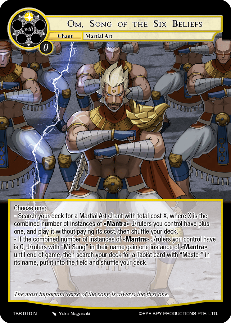 Om, Song of the Six Beliefs