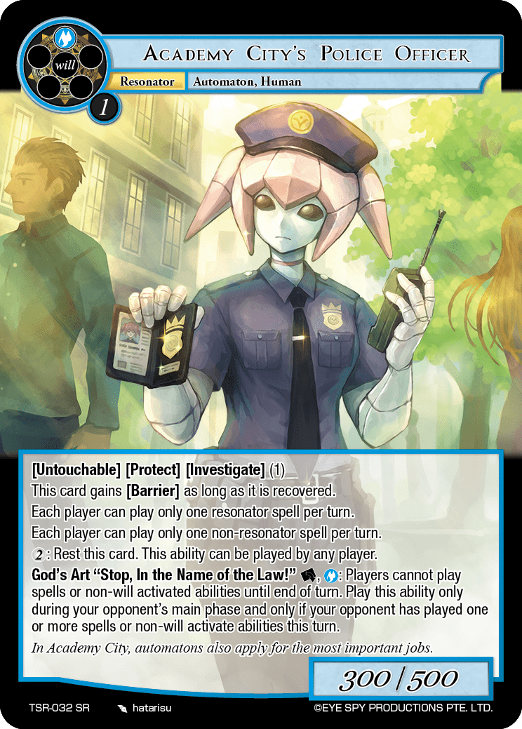 Academy City's Police Officer
