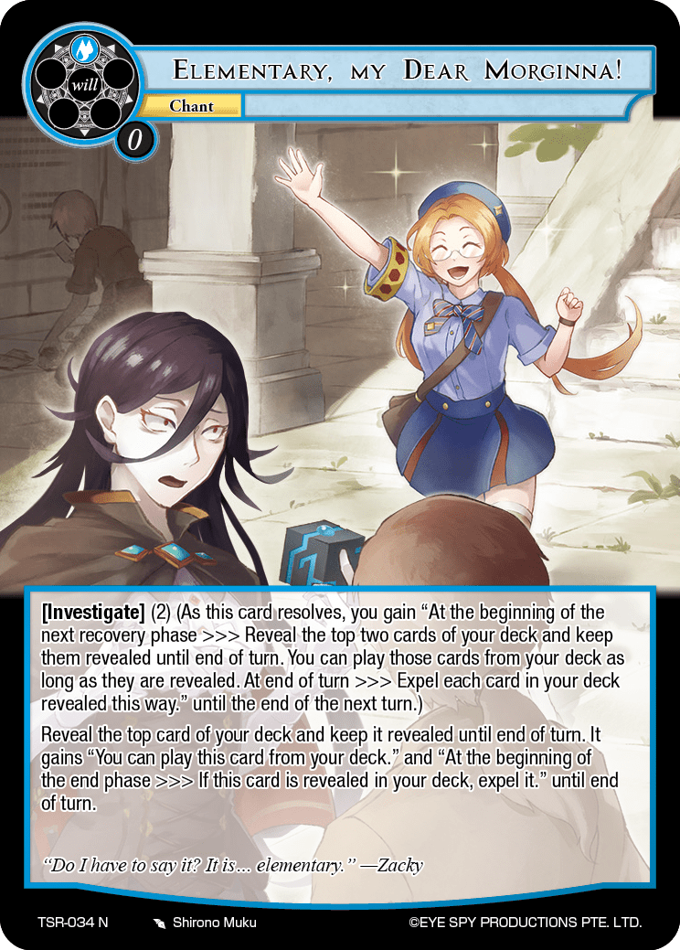 Elementary, my Dear Morginna!