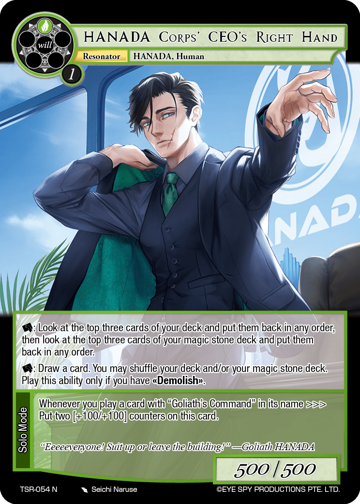 HANADA Corps' CEO's Right Hand