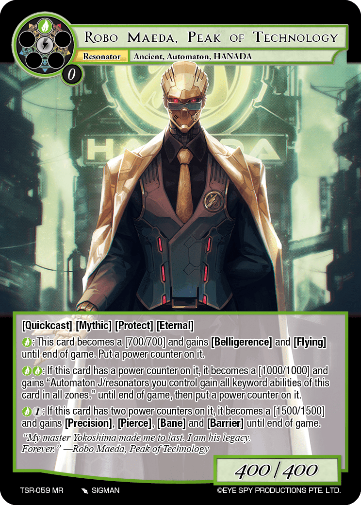 Robo Maeda, Peak of Technology