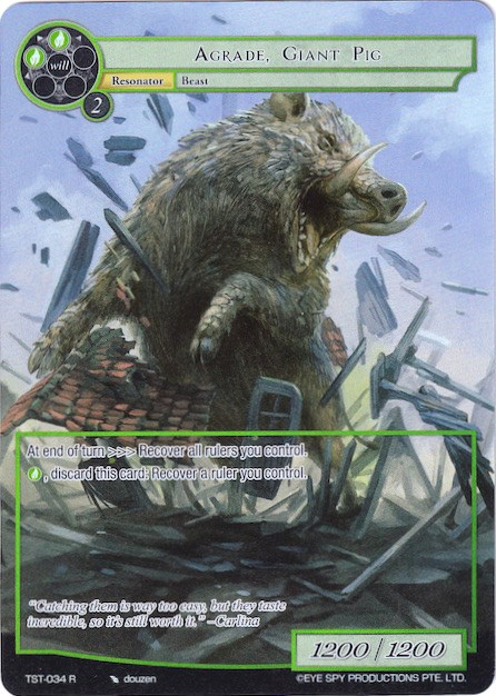 Agrade, Giant Pig