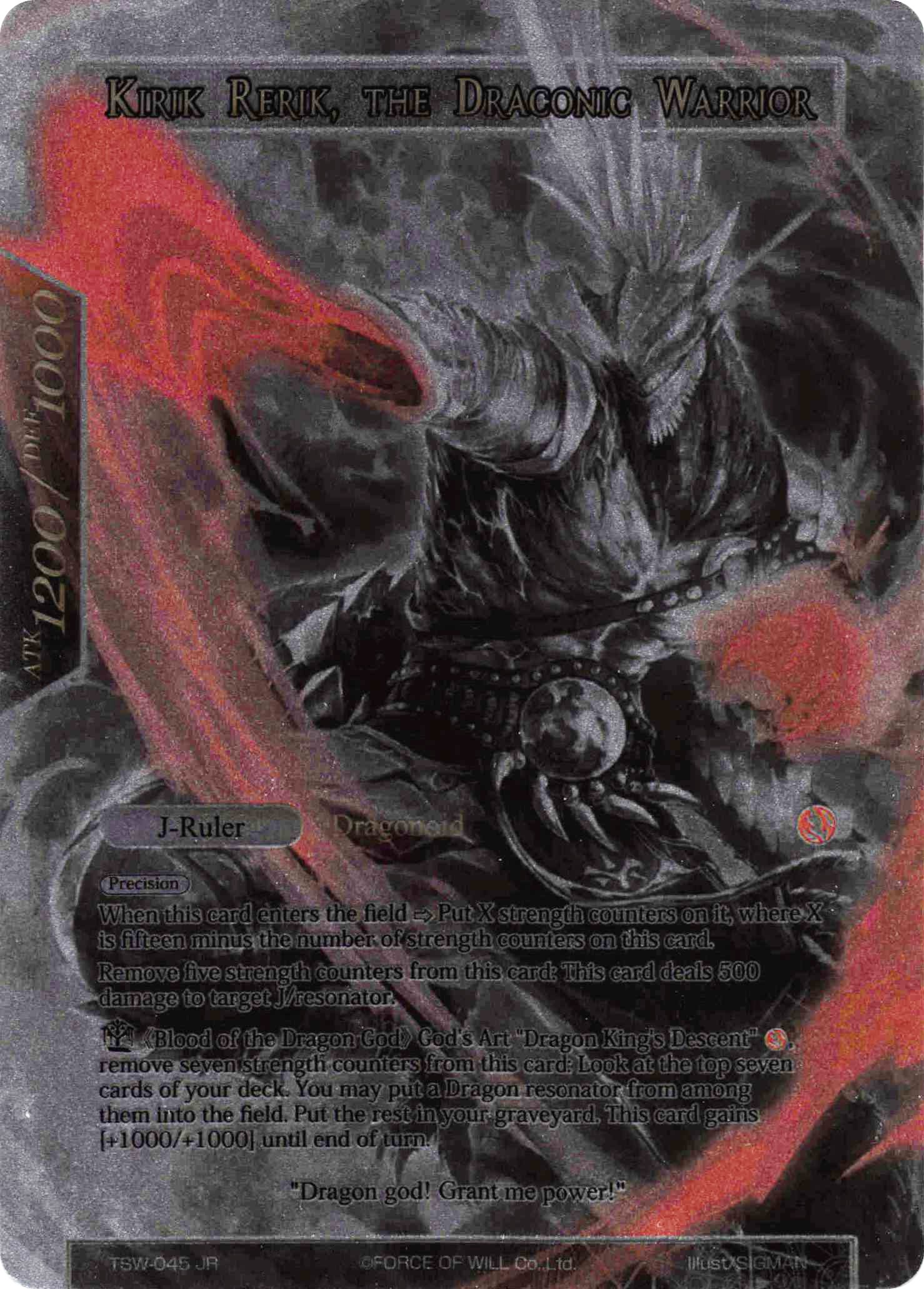 Kirik Rerik, the Draconic Warrior