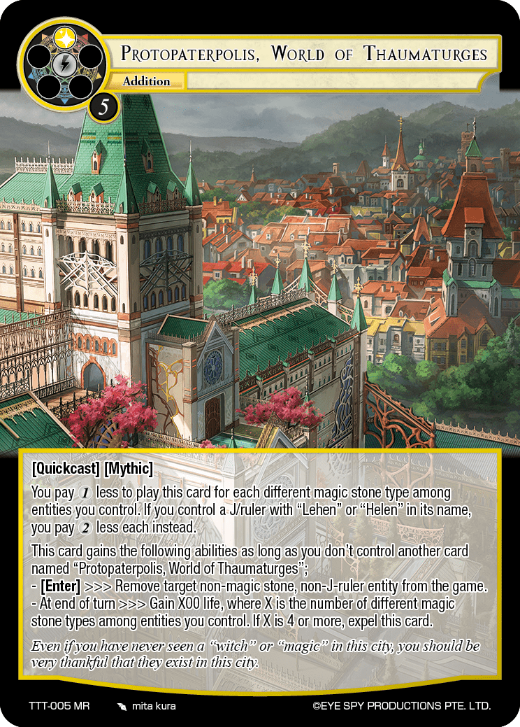 Protopaterpolis, World of Thaumaturges