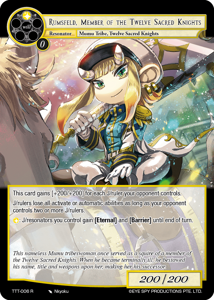 Rumsfeld, Member of the Twelve Sacred Knights