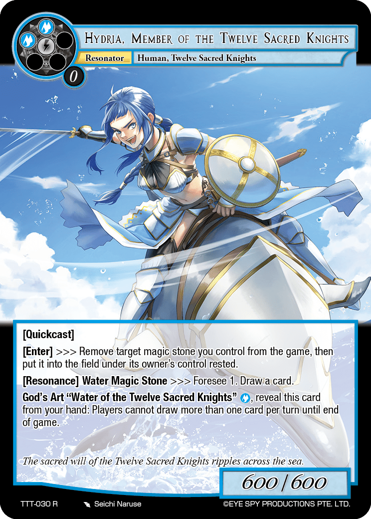 Hydria, Member of the Twelve Sacred Knights