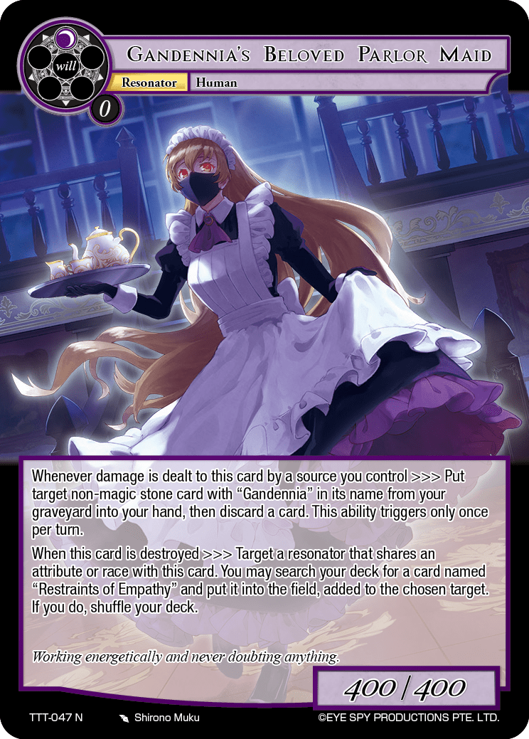 Gandennia's Beloved Parlor Maid