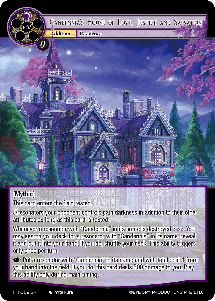 Gandennia's House of Love, Justice and Salvation