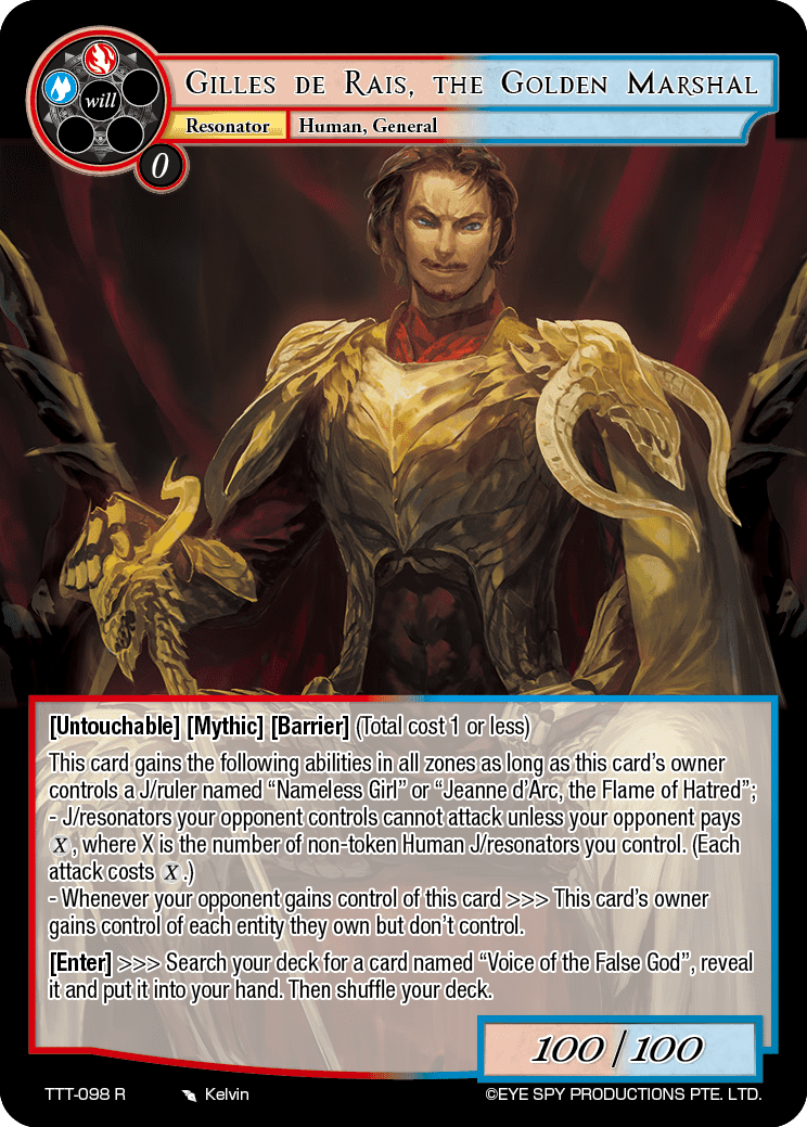 Gilles de Rais, the Golden Marshal