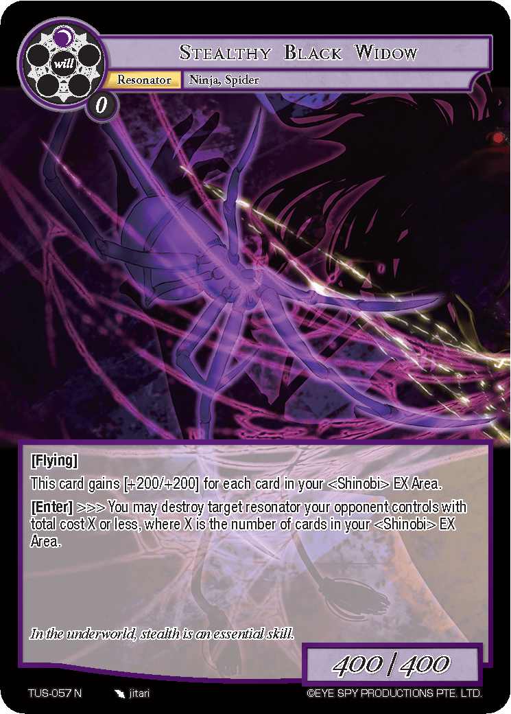 Stealthy Black Widow